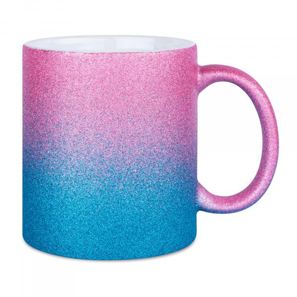 Glitzer Tasse Spark mit Farbverlauf